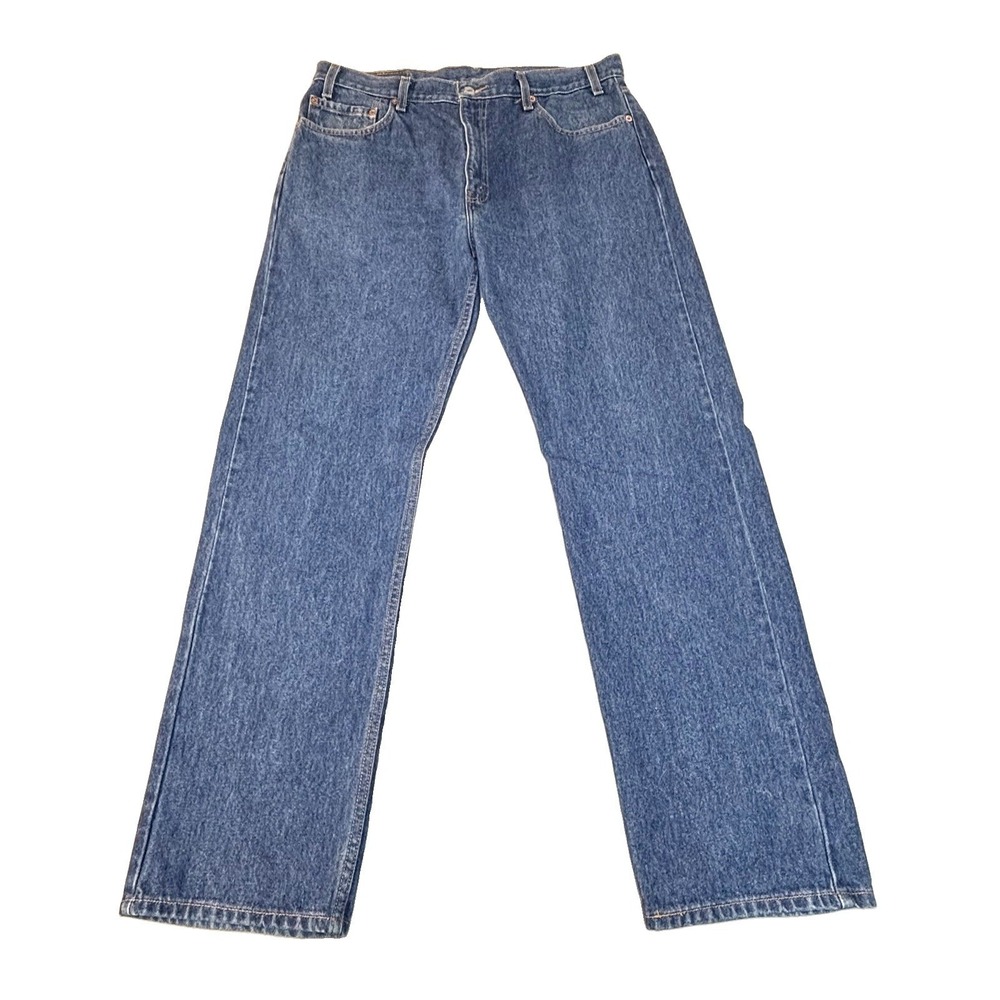 Vintage 90s Levi's 505 Jeans Men's 36x30 Straight‎ Leg Regular Fit - Picture 2 of 12